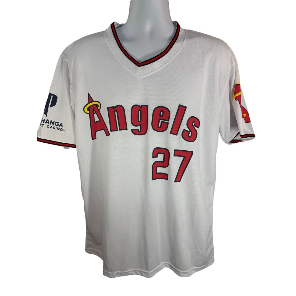 Los Angeles Angels Mike Trout #27 Nike Pechanga Casino Jersey - Size XL